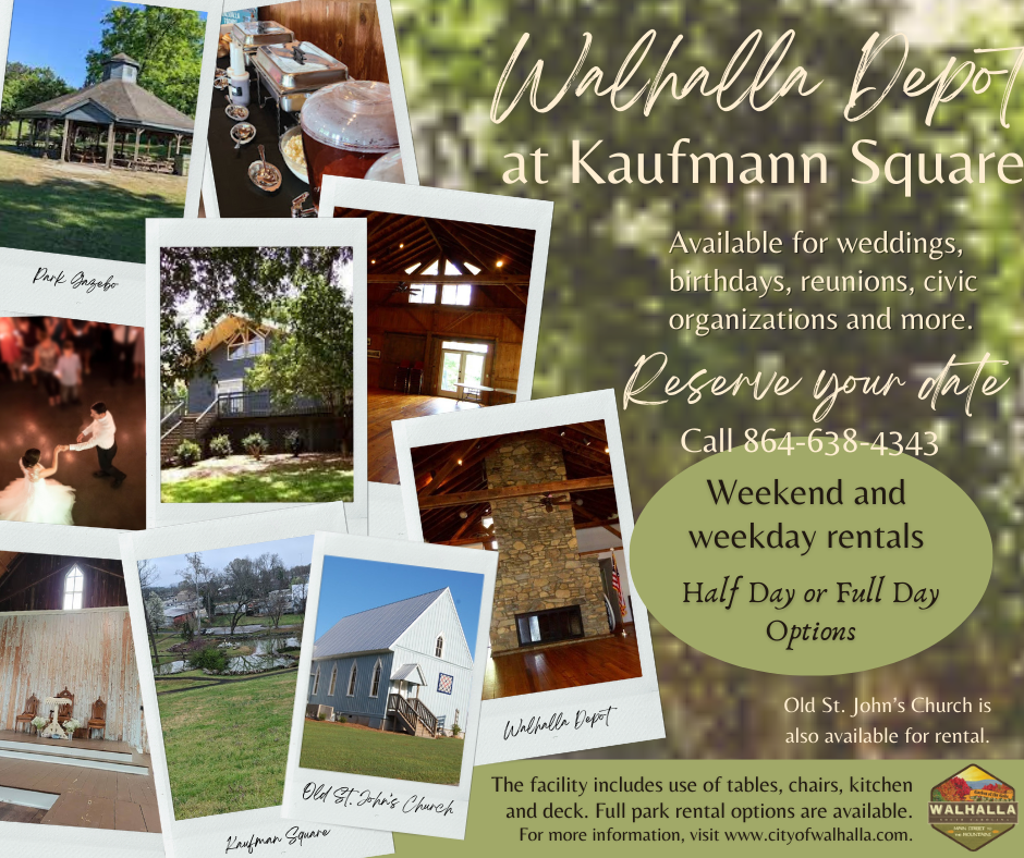 Special Events and Rental of City Facilities City of Walhalla