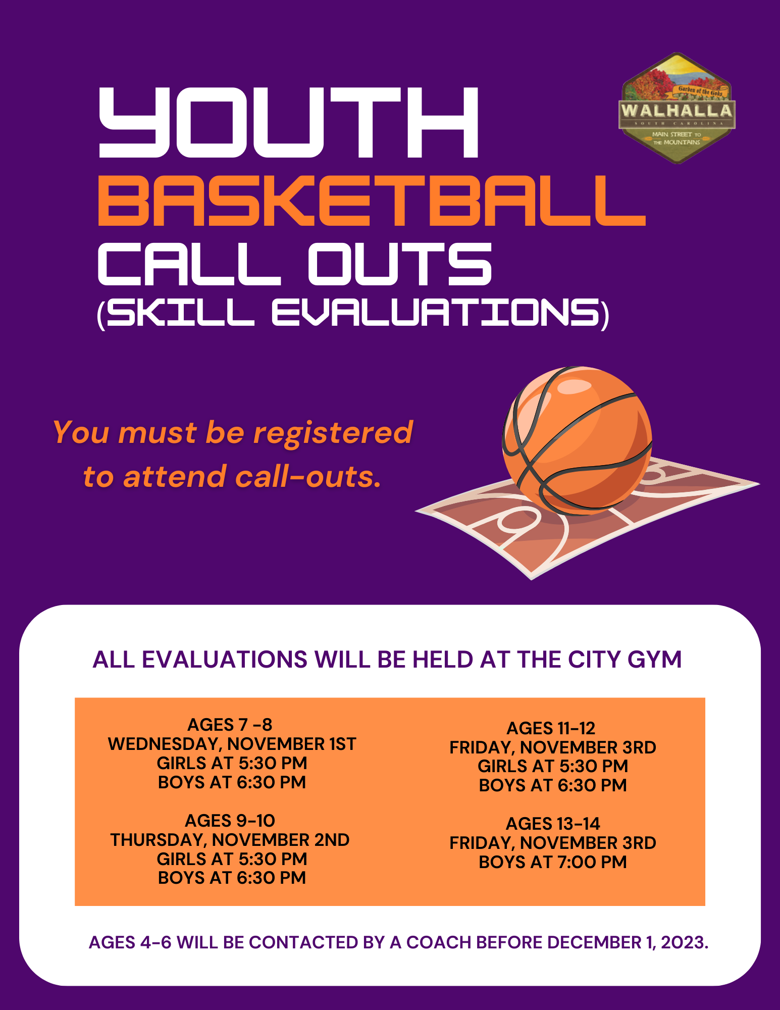 Recreation Department City of Walhalla